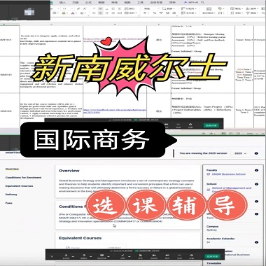 新南UNSW国际商务硕士