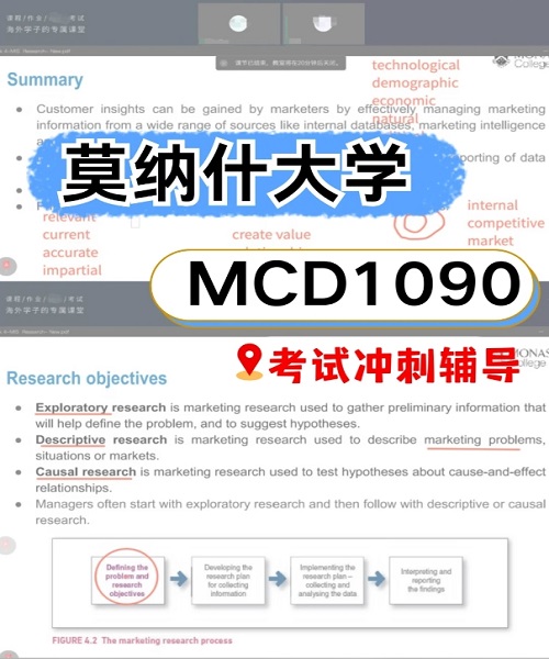 Monash MCD1090 考前冲刺辅导案例.png