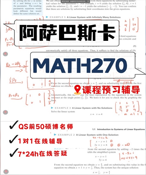阿萨巴斯卡MATH270线性代数I课程预习案例.png